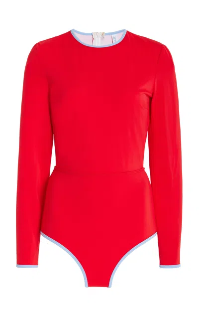 Follow Suit Exclusive Surfsuit In Red