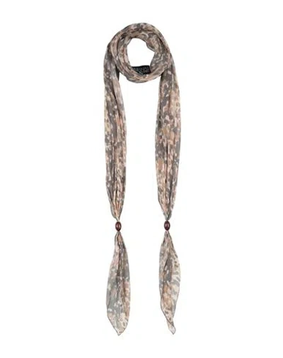 Fontana Couture Woman Scarf Military Green Size - Silk