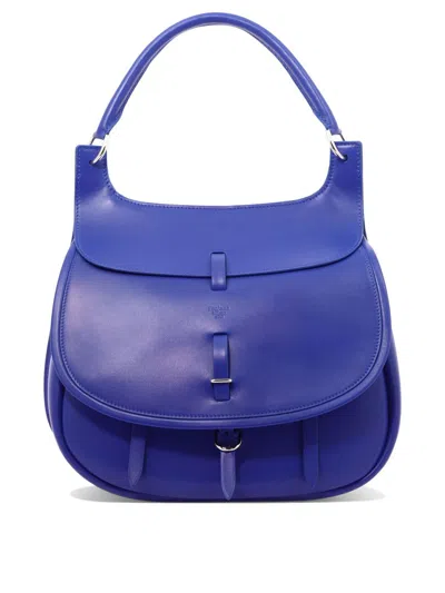 Fontana Milano 1915 "chelsea Media" Shoulder Bag In Blue