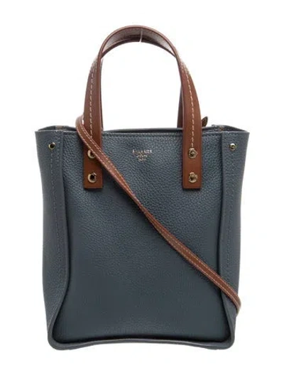 Pre-owned Fontana Milano 1915 Leather Shoulder Bag In Grey