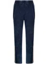 Foo And Foo Cotton Track Pants In Blue