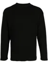 Foo And Foo Logo-print Long-sleeve T-shirt In Black