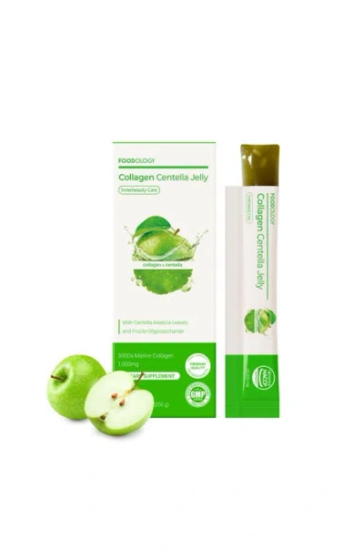 Foodology Coleology Collagen Centella Jelly 10 Sticks In Green