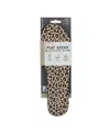 Foot Petals Flat Socks Women's Black, Leopard, Snow Leopard, Flat Socks In Leopard