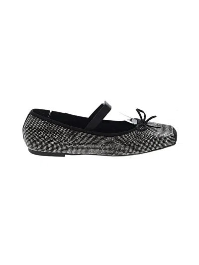 Pre-owned Foot Petals Flats In Black