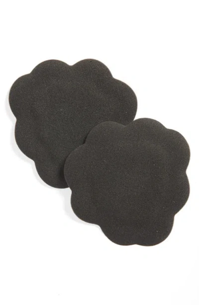 Foot Petals Set Of 2 Tip Toes In Black/ Black