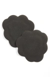 Foot Petals Set Of 2 Tip Toes In Black/black