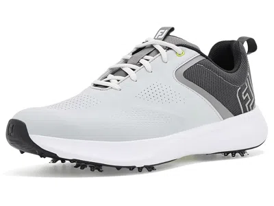Footjoy Qualifier Men's Shoes Harbor Mist/steel Gray/black: 11.5 D - Medium