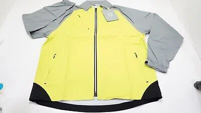 Pre-owned Footjoy Dryjoy Select Rain Jacket Mens Size Large Lime/grey/black 936a 01182112 In Lime & Grey W/black