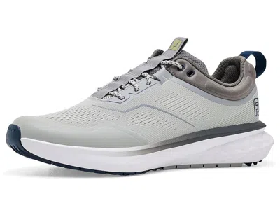 Footjoy Fj Quantum Men's Shoes Gray/navy: 9.5 D - Medium, Synthetic/textile