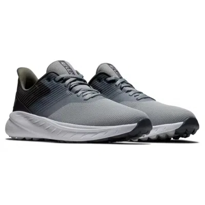 Footjoy Flex Sneakers Mens Gray Charcoal Low Top Spikeless Golf Shoes Mew732