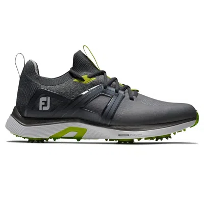 Footjoy Hyperflex 51044 Men's Charcoal Gray Lime Softspikes Golf Shoes Dwa2100 In Black