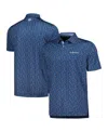 Footjoy Navy The Players Custom Print Performance Polo In Navy