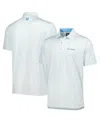 Footjoy Men's  White, Light Blue The Players Allover Print Prodry Polo Shirt In White,light Blue