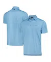 Footjoy Light Blue The Players Scallop Shell Foulard Lisle Prodry Polo In Light Blue