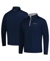 Footjoy Men's Navy The Players Lightweight Solid Quarter-zip Sweatshirt In Navy
