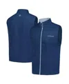 Footjoy Men's Navy The Players Ottoman Knit Full-zip Vest In Blue