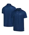 Footjoy Men's Navy The Players Prodry All Over Print Polo Shirt In Navy