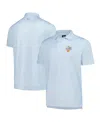 Footjoy Men's White Arnold Palmer Invitational Prodry Loop Print Lisle Polo Shirt In Blue