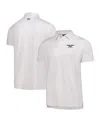 Footjoy Men's White Genesis Invitational Prodry Bounce Print Stretch Pique Polo Shirt In White