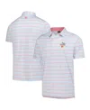 Footjoy Men'sâ White Arnold Palmer Invitational Prodry Multi Pinstripe Lisle Polo Shirt In White