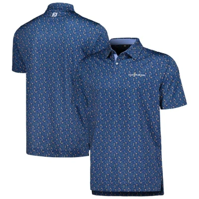 Footjoy Navy The Players Custom Print Performance Polo