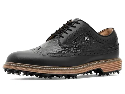 Footjoy Premiere Series - Marquis Men's Shoes Black/black Oyster: 9.5 D - Medium In Animal Print