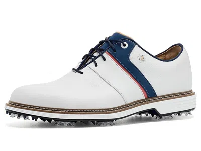 Footjoy Premiere Series - Packard Men's Shoes White/blue/nantucket Red: 11 D - Medium