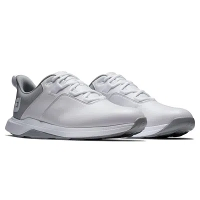 Footjoy Prolite 56924 Sneaker Men White Waterproof Spikeless Golf Shoe Rhs6399 In Gray