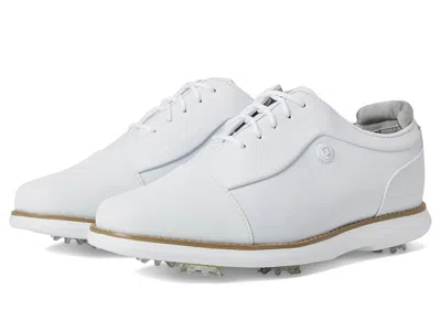 Footjoy Traditions Cap Toe Golf Shoes- Previous Season In White