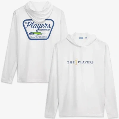 Footjoy White The Players Island Green Patch Temposeries Lightweight Sun Hoodie