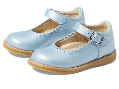 Footmates Allie (infant/toddler/little Kid) Girl's Shoes Blue Pearl : 13.5 Little Kid M/w, Leather In Multi