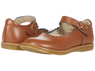 Footmates Allie (infant/toddler/little Kid) Girl's Shoes Chestnut : 1 Little Kid M/w, Leather In Brown