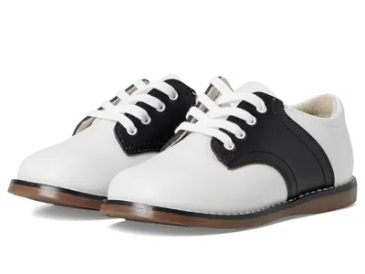 Footmates Cheer 3 (infant/toddler/little Kid) Kids Shoes White/black : 13.5 Little Kid M/w, Leather In Multi