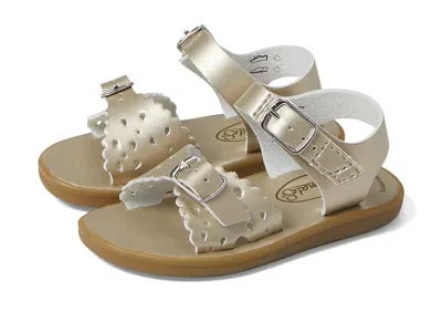 Footmates Eco-ariel (infant/toddler/little Kid) Girl's Shoes Soft Gold Micro : 3 Little Kid M, Synthetic/leath