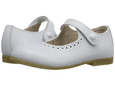 Footmates Emma (toddler/little Kid) Girls Shoes White : 2 Little Kid M/w, Leather