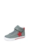Footmates Kids' Riley High Top Sneaker In Gray