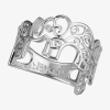 Footnotes Filigree Luck Elephant Womens 11m Sterling Silver Band In Transparent