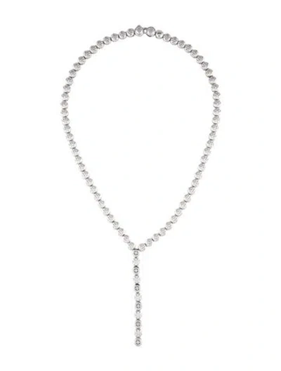 Pre-owned Fope 18k Diamond Lavalier Necklace, 15.5" In Multicolor