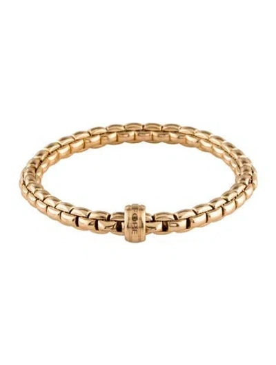 Pre-owned Fope 18k Flex'it Link Bangle Bracelet, 6.5" In Multi