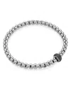 Fope 18k White Gold Eka Diamond Flex'it Bracelet In Black/white