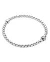 Fope 18k White Gold Eka Diamond Pave Rondelle Flex'it Bracelet In Neutral