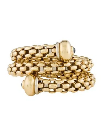 Pre-owned Fope 18k Woven Wrap Bracelet In Multi