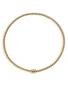 Fope 18k Yellow Gold Eka Diamond Rondelle Box Link Flex Necklace, 15.75 In Gold