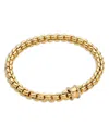 Fope 18k Yellow Gold Eka Diamond Rondelle Flex'it Bracelet In Gold
