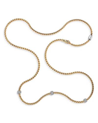 Fope 18k Yellow Gold Eka Necklace With Diamonds, 27.5