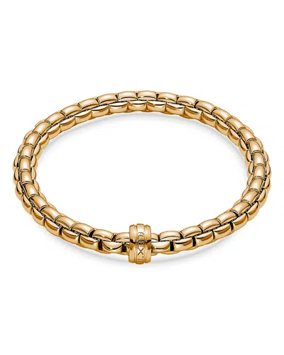 Fope 18k Yellow Gold Eka Polished Rondelle Flex Bracelet