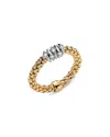 Fope 18k Yellow Gold Prima Diamond Flex'it Ring In Gold