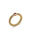 Fope 18k Yellow Gold Souls Ruby Flex'it Ring In Gold