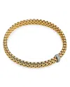 Fope 18k Yellow Gold Vendome Diamond Flex'it Bracelet In Gold